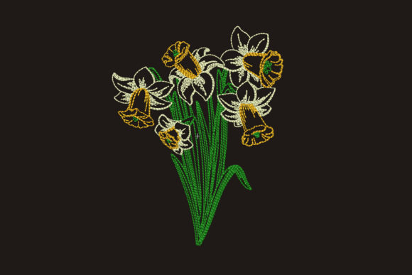 Daffodil Embroidery Design Review for Craft Fairs