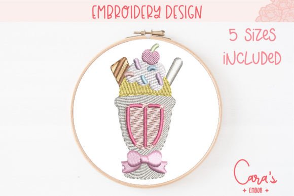 Ice Cream Cup: A Sweet Addition to Your Embroidery Shop