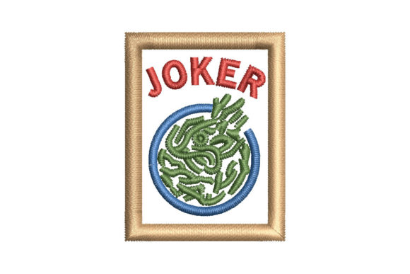 Review: Mahjong Tile Joker Embroidery Design