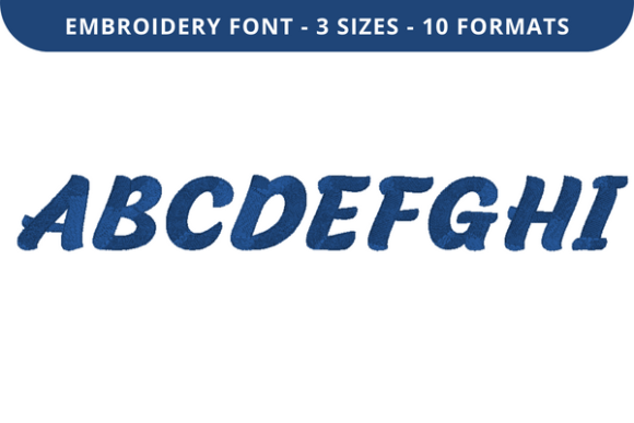 Reviewing It Happens Font a to I for Embroidery