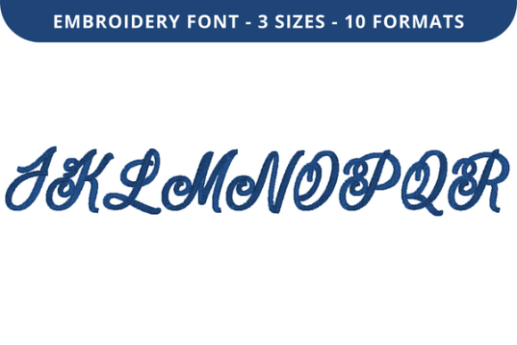 Reviewing Lavern Font J to R for Holiday Embroidery